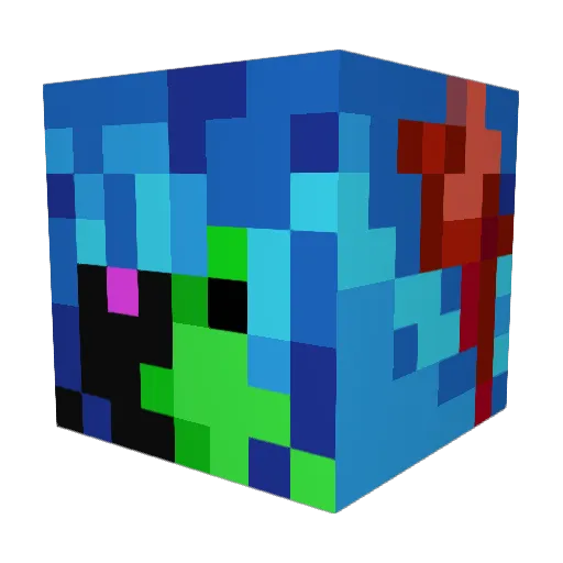 XxCosmicXsorenxX Minecraft avatar head, 3D render