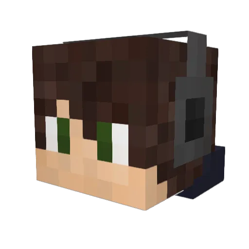 XxCreeperAttack Minecraft avatar head, 3D render