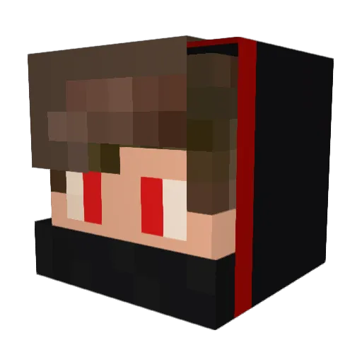 XxEXODExX Minecraft avatar head, 3D render