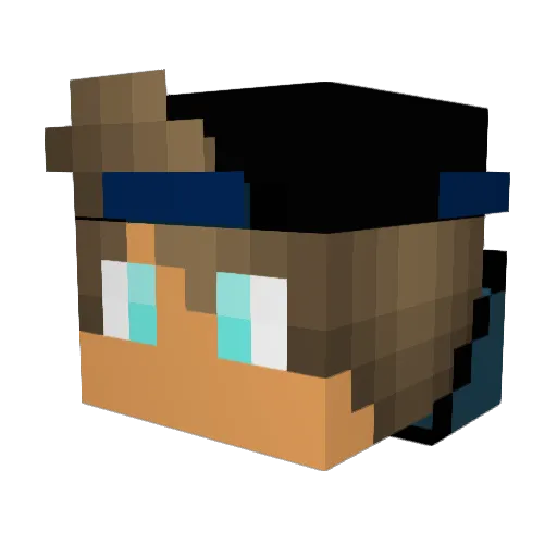 XxEesaxX Minecraft avatar head, 3D render