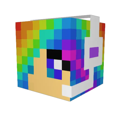 XxEllen33xX Minecraft avatar head, 3D render