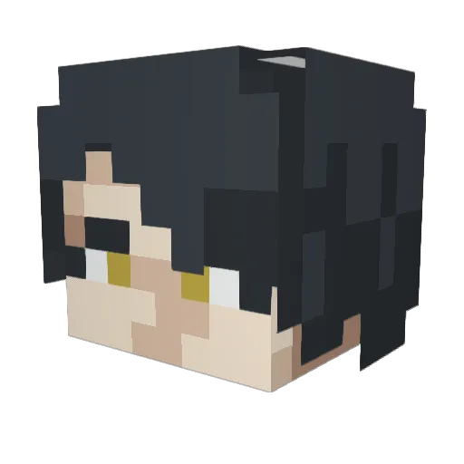 XxEmoCat4evaxX Minecraft avatar head, 3D render