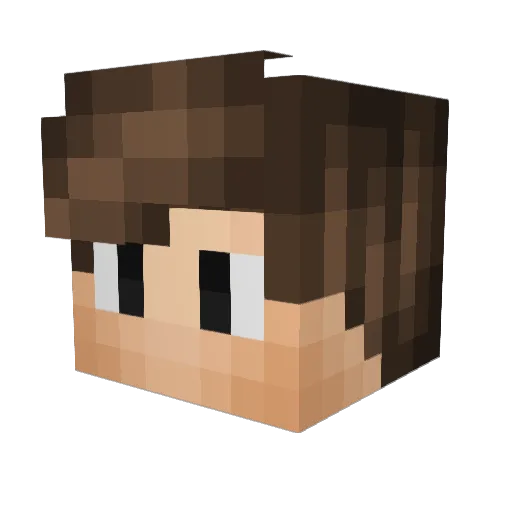 XxEnder12xX Minecraft avatar head, 3D render