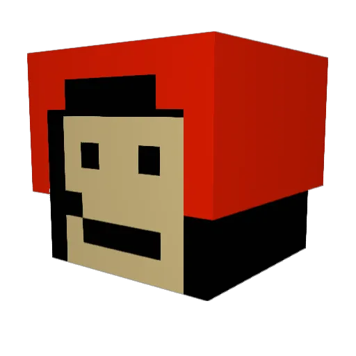 XxErrorial_MCxxX Minecraft avatar head, 3D render