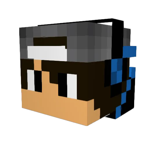 XxEvilSquidxX Minecraft avatar head, 3D render