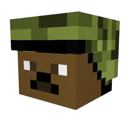 XxFreitagxX Minecraft avatar head, 3D render