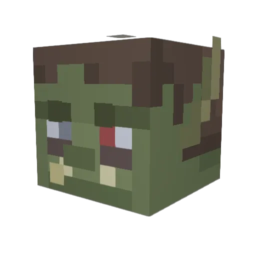 XxFresh_GoblinxX Minecraft avatar head, 3D render