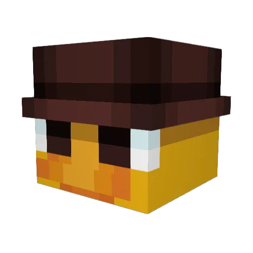 XxGeographicxX Minecraft avatar head, 3D render