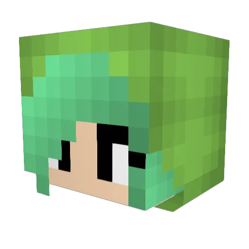 XxGhostWolf10xX Minecraft avatar head, 3D render