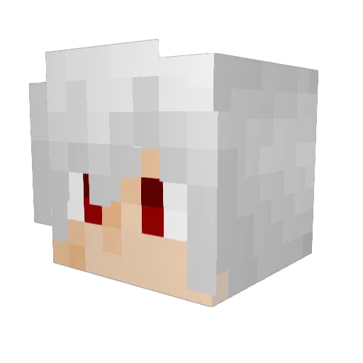 XxHyperBunnyxX Minecraft avatar head, 3D render