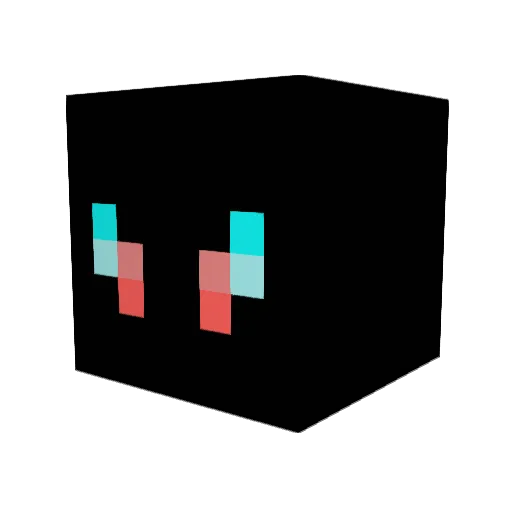 XxIamGlitch Minecraft avatar head, 3D render