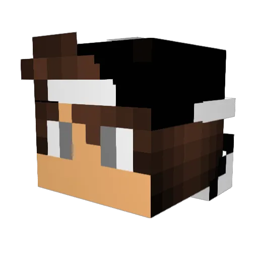 XxIphonexX Minecraft avatar head, 3D render