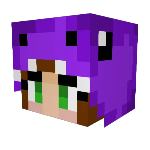 XxIrinaxX Minecraft avatar head, 3D render