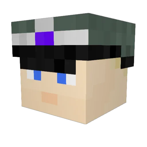 XxIronFuryxX Minecraft avatar head, 3D render