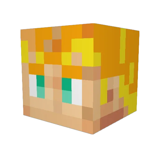 XxJustDoItxX Minecraft avatar head, 3D render