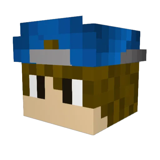 XxKMinorxX Minecraft avatar head, 3D render