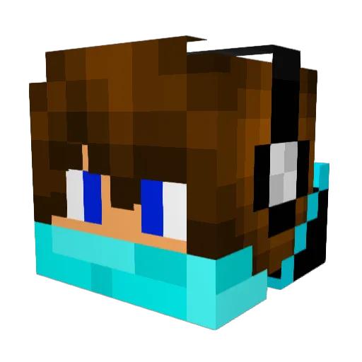 XxKingKronosxX Minecraft avatar head, 3D render