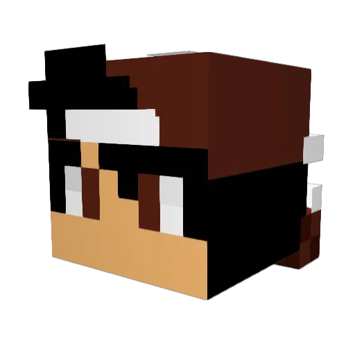 XxKirito_YTXx Minecraft avatar head, 3D render