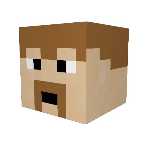 XxLhAwKxX Minecraft avatar head, 3D render