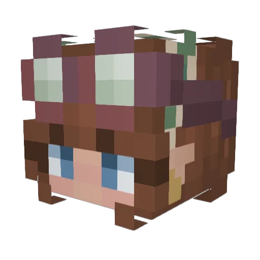 XxLiMiTNEMOxX Minecraft avatar head, 3D render