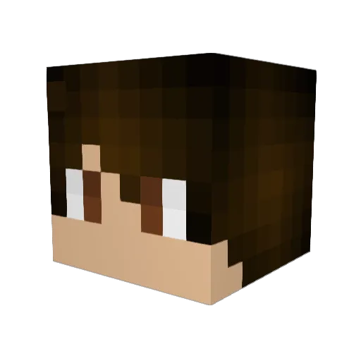 XxLikePizzaxD Minecraft avatar head, 3D render