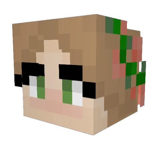 XxLilyLouLouxX Minecraft avatar head, 3D render