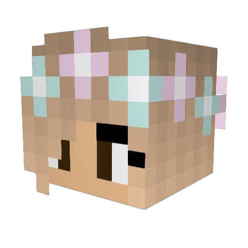 XxLupinexX Minecraft avatar head, 3D render