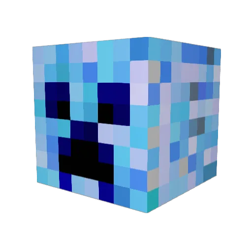 XxM0ExX Minecraft avatar head, 3D render