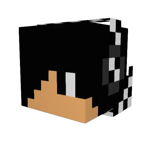XxMLGxGaM3rxX Minecraft avatar head, 3D render