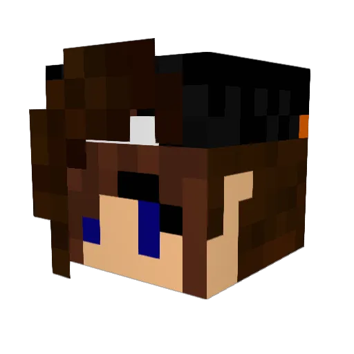 XxMaevaxX Minecraft avatar head, 3D render
