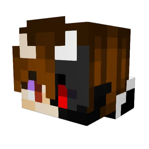 XxMarleyXx Minecraft avatar head, 3D render