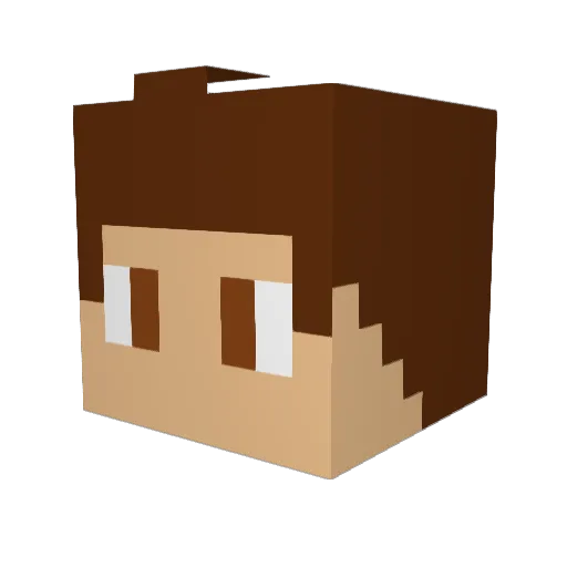 XxMega_ManxX Minecraft avatar head, 3D render