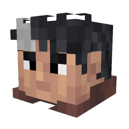 XxMikeSpiegelxX Minecraft avatar head, 3D render