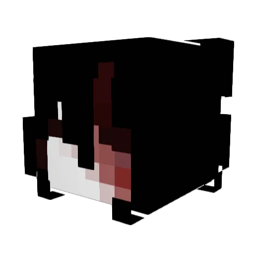 XxMinerva Minecraft avatar head, 3D render