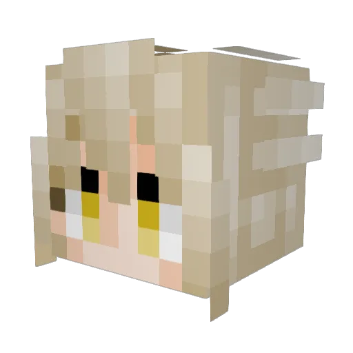 XxMoToNxX Minecraft avatar head, 3D render