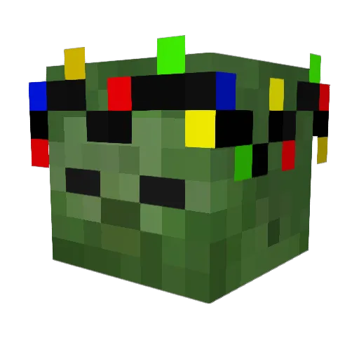 XxMonsterOPxX Minecraft avatar head, 3D render