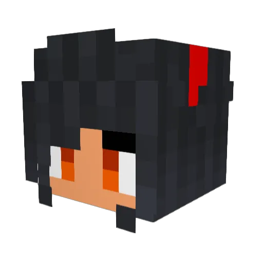 XxMorty1986 Minecraft avatar head, 3D render