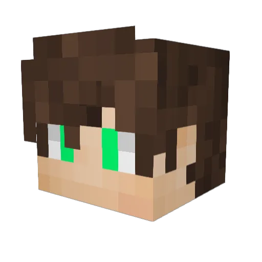 XxMuiryxX Minecraft avatar head, 3D render