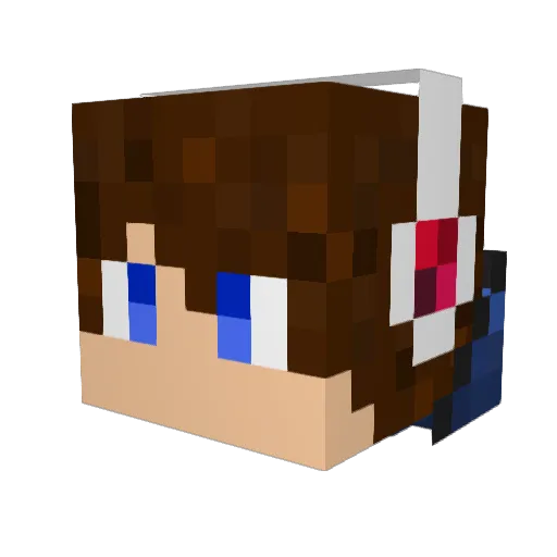 XxNaGoSwAgxX Minecraft avatar head, 3D render