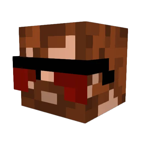 XxNacho_DCxX Minecraft avatar head, 3D render