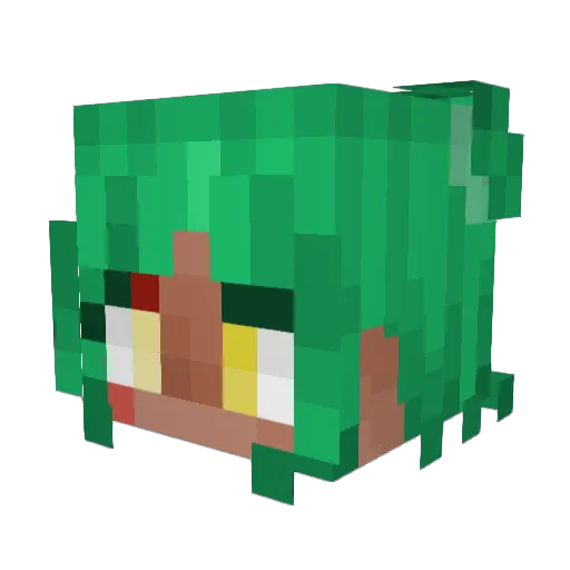XxNeonBonniexX Minecraft avatar head, 3D render
