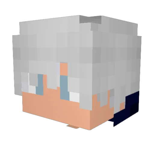 XxNero Minecraft avatar head, 3D render