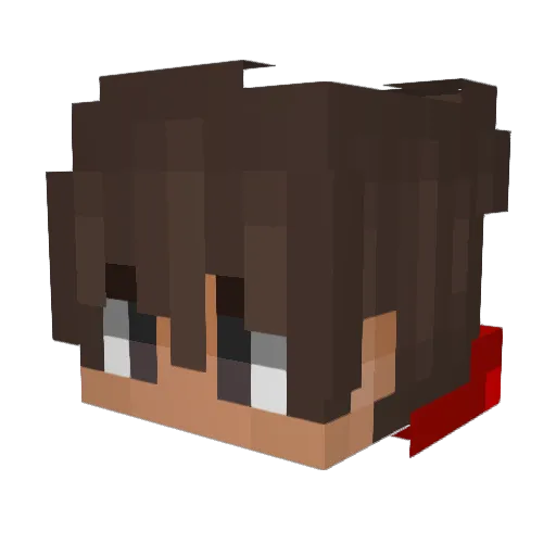 XxNobre Minecraft avatar head, 3D render