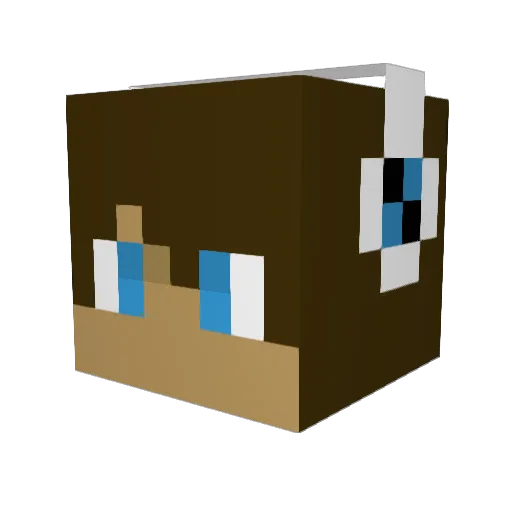 XxODDJOBxX Minecraft avatar head, 3D render