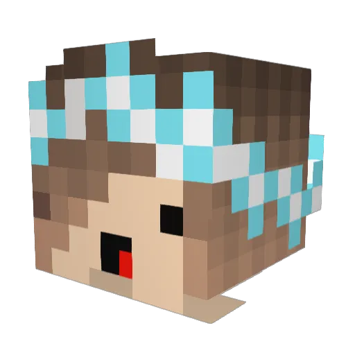 XxOlsonxX Minecraft avatar head, 3D render