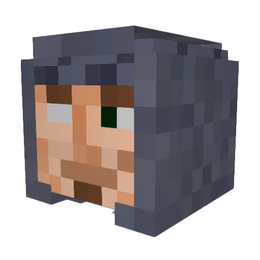 XxOpticSwagcXx Minecraft avatar head, 3D render