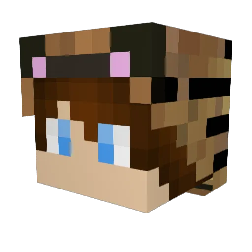 XxOptic_BaxterxX Minecraft avatar head, 3D render