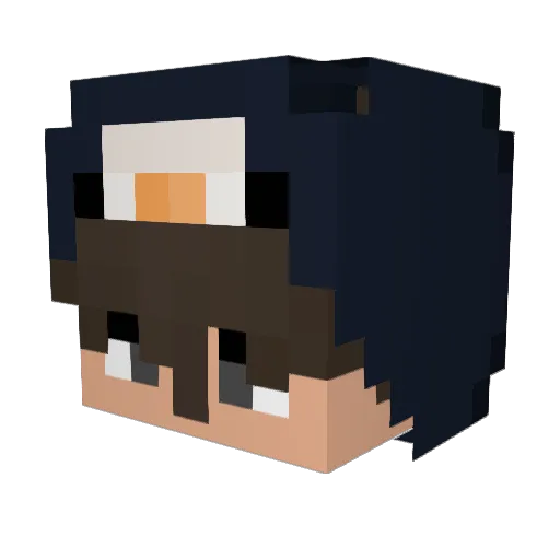 XxPacerzxX Minecraft avatar head, 3D render