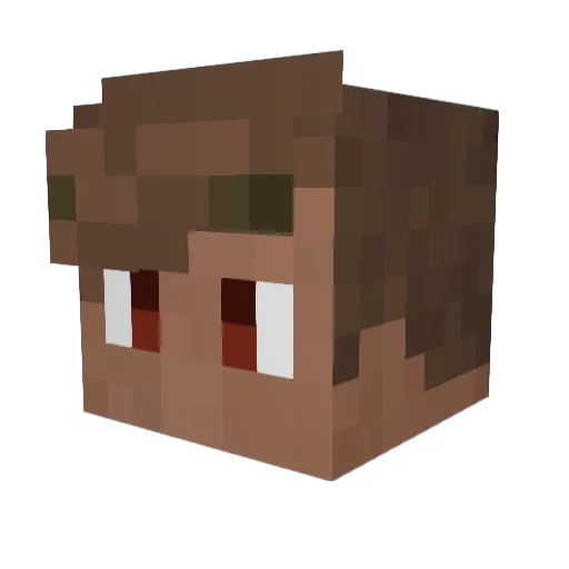 XxPainPon Minecraft avatar head, 3D render