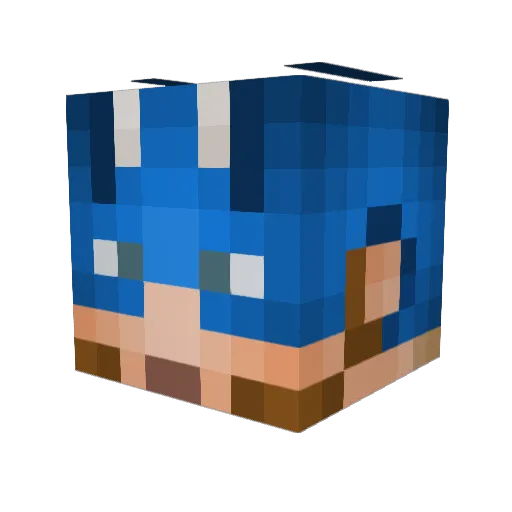 XxPiggySmallzxX Minecraft avatar head, 3D render